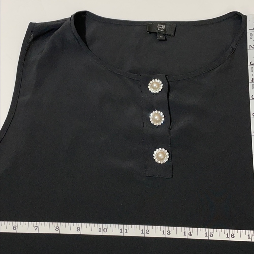 ASOS Curve River Island sleeveless top pearl 18 - Picture 8 of 9